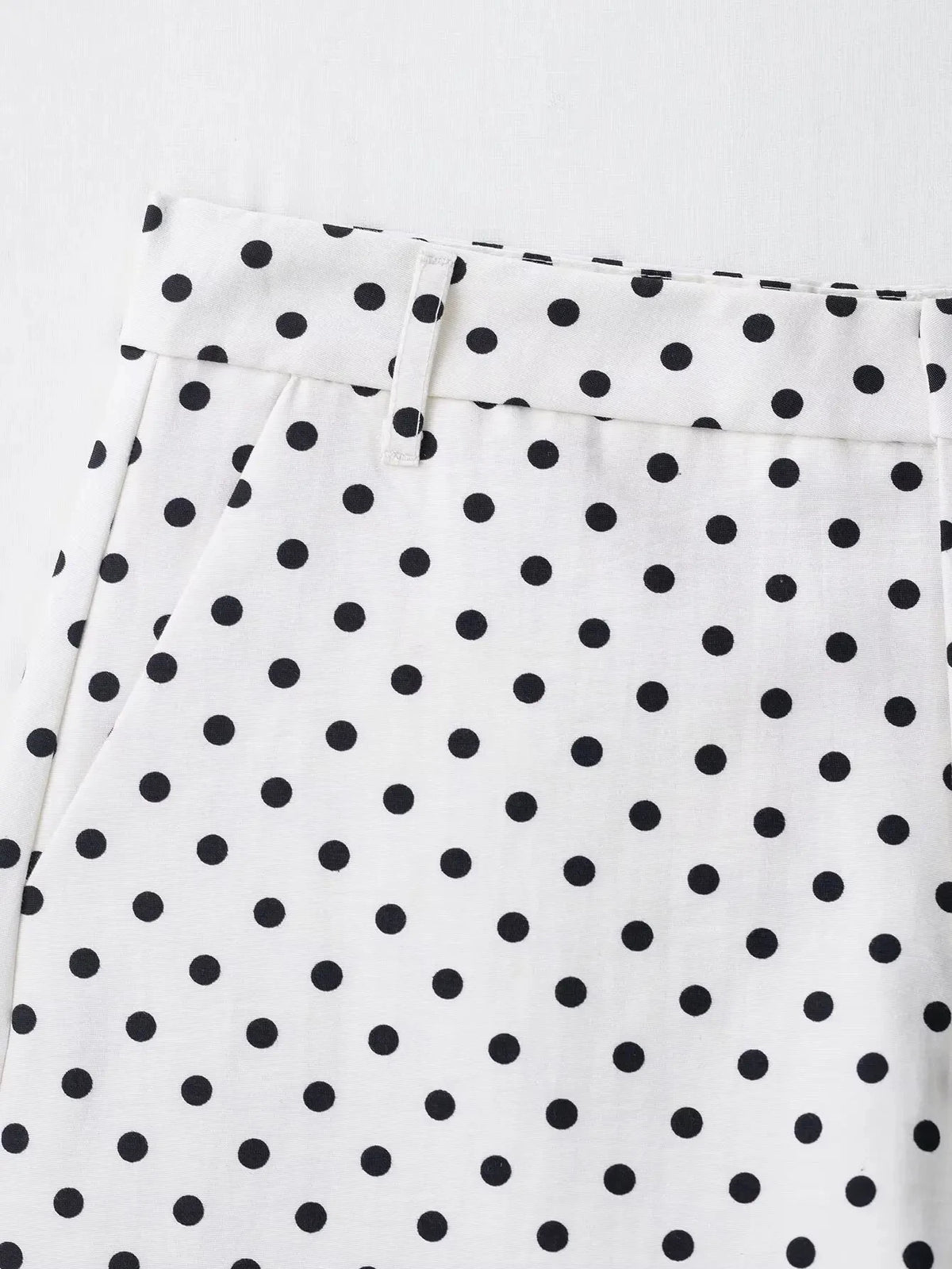 Polka Dot Casual Jacket Women's Zip-Up Turtleneck Coat