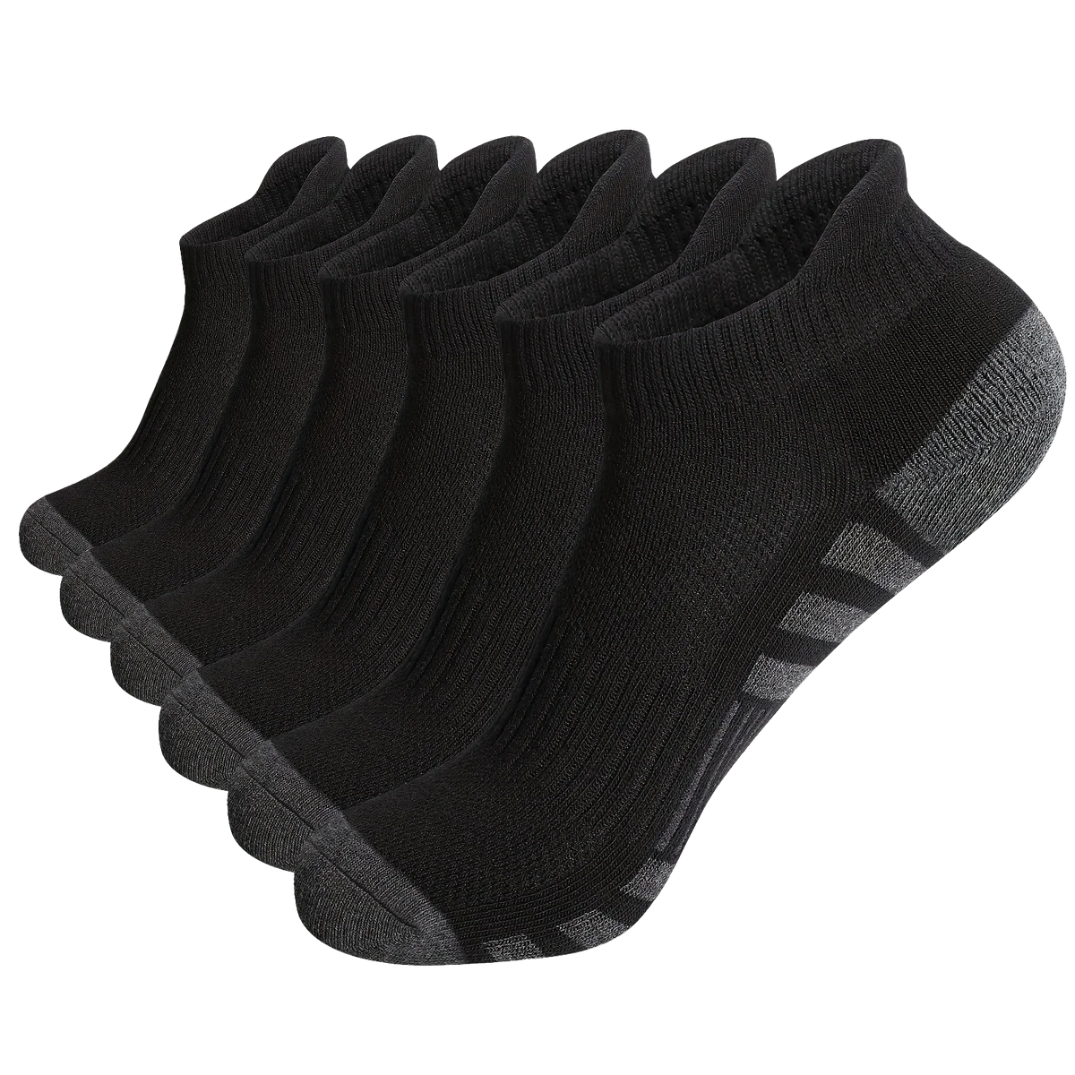 Men's athletic grip socks multi-pack worn during sports