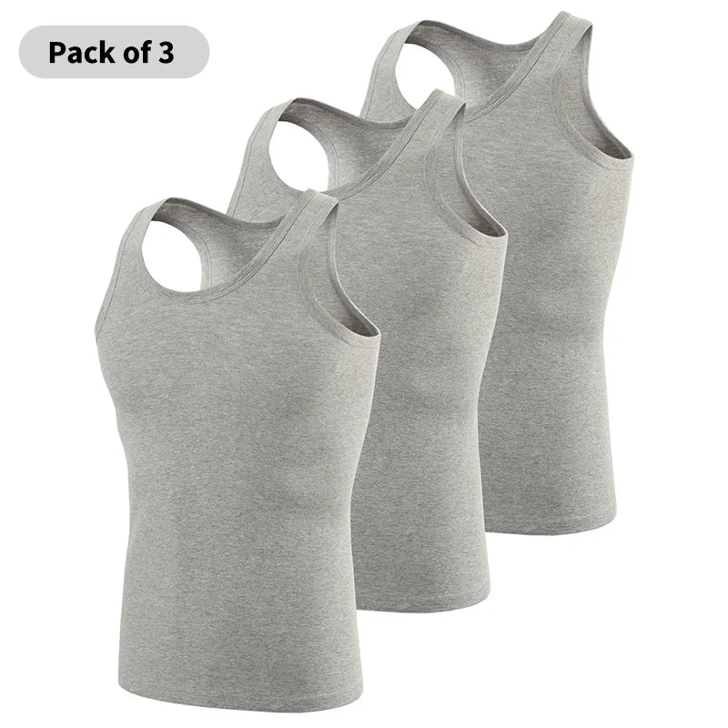 Men's Cotton Sleeveless Vest | Sānvivá