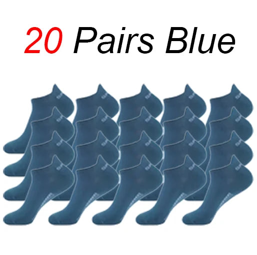 Men's casual boat socks worn in shoe