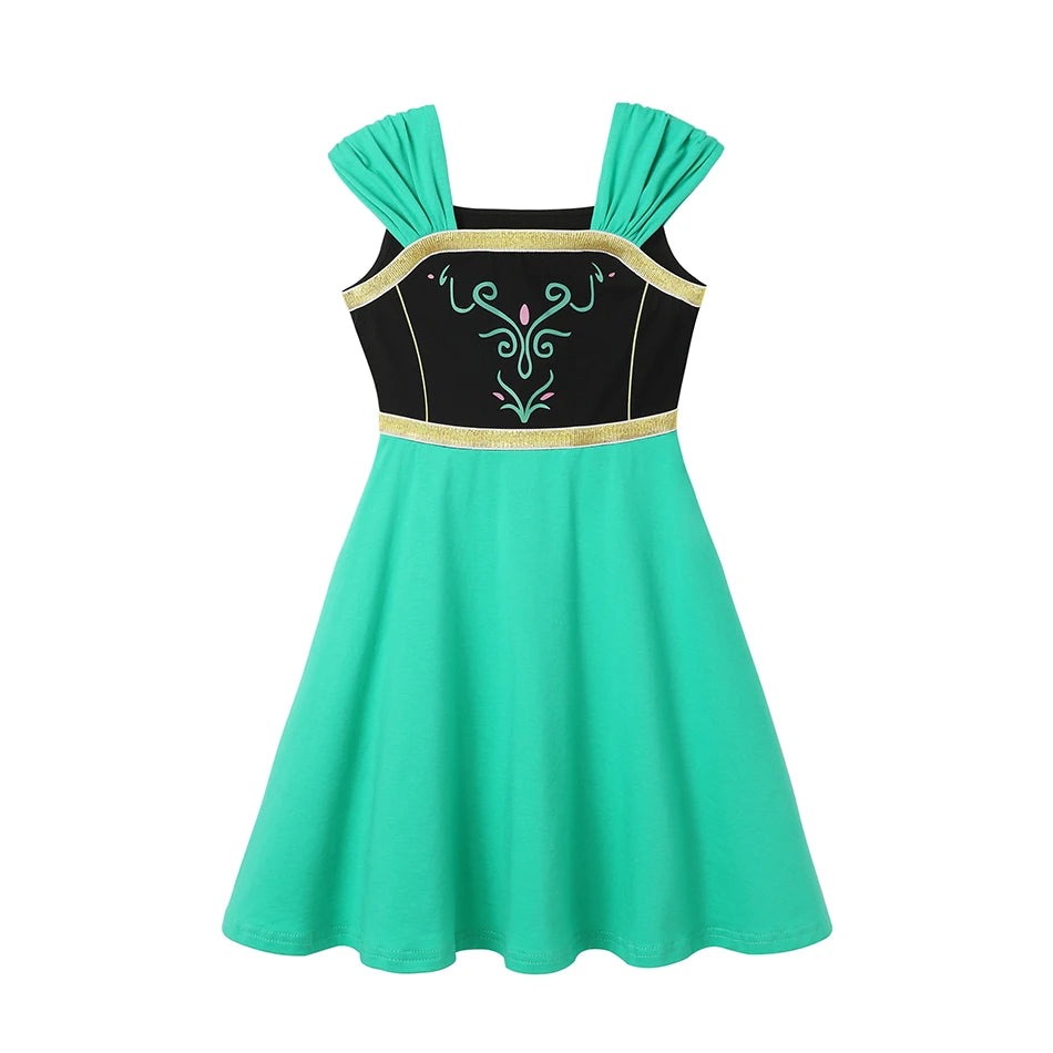 Girls princess cosplay dress embellishment detail
