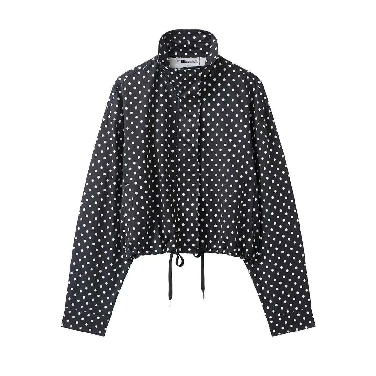 Polka dot casual jacket pink dot color option
