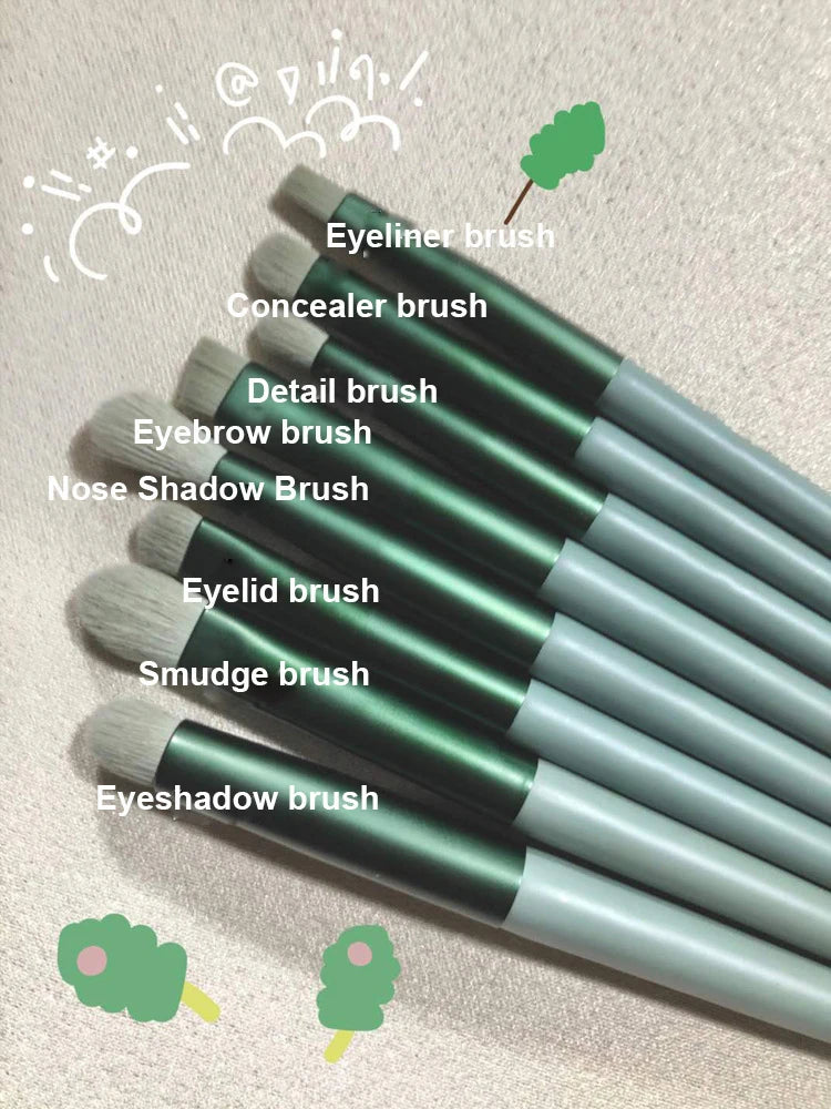 Makeup brush set red with travel bag