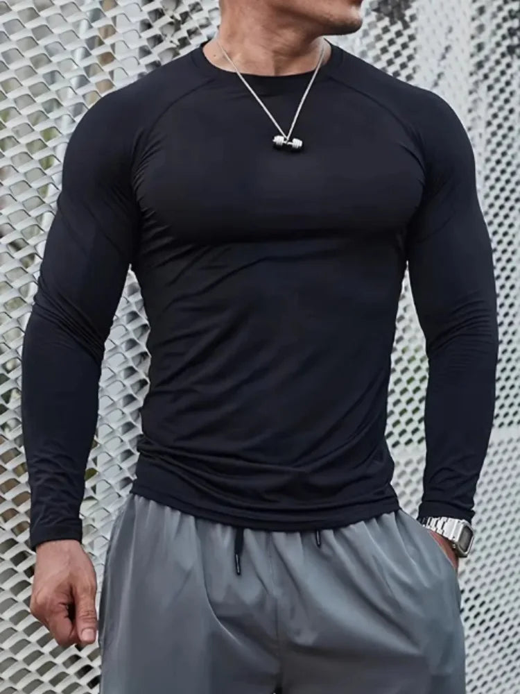 Compression training tee front view