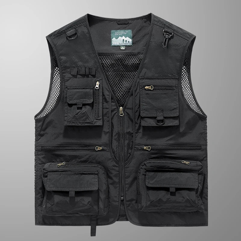 Versatile fashion vest front view orange