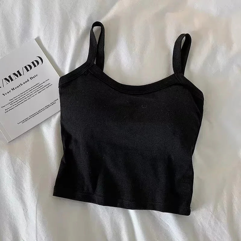Women's Sleeveless Cami Crop Top