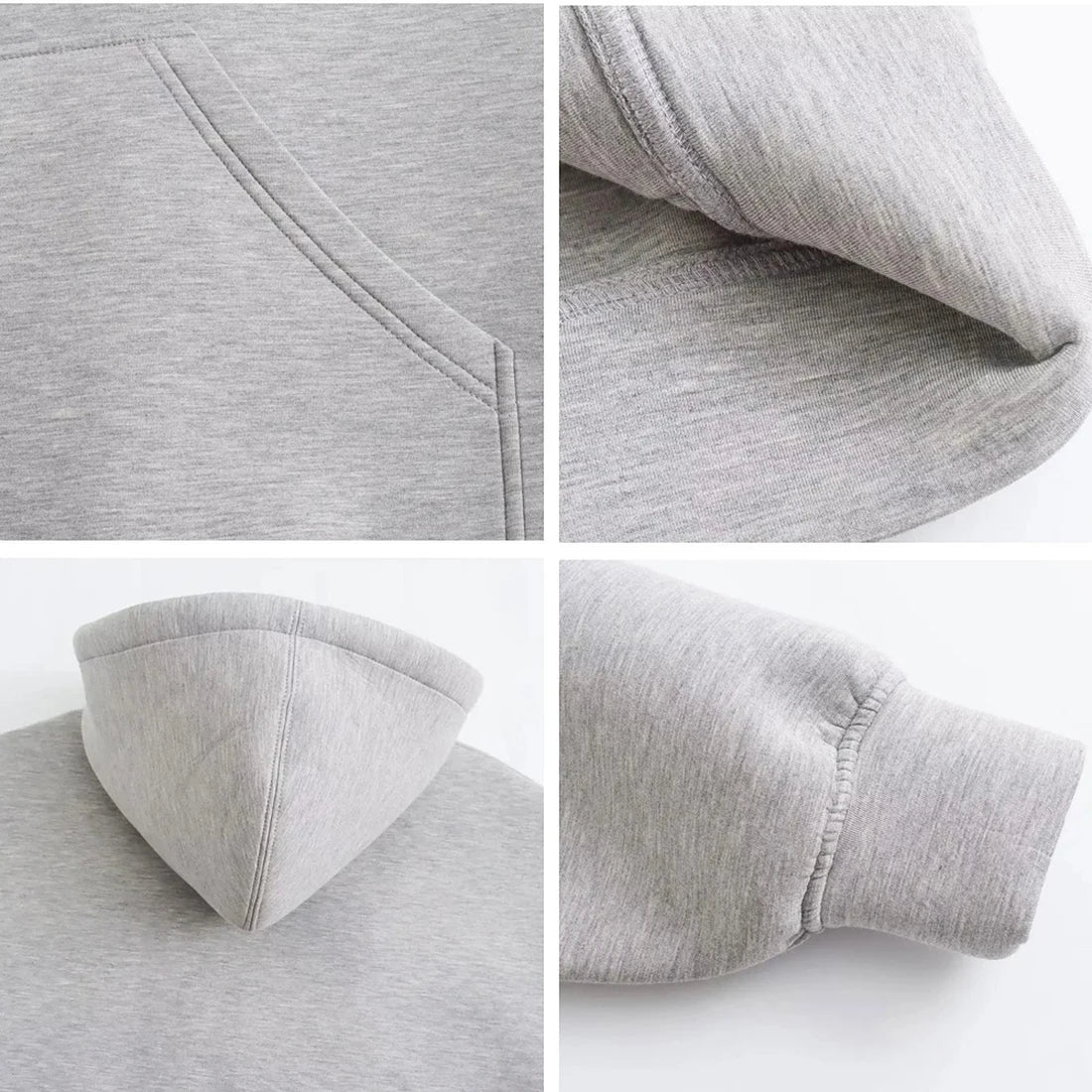 Double zip hooded jacket zipper closure detail