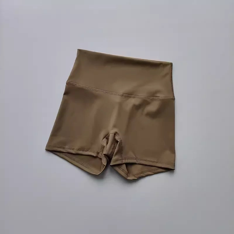 Women's High Waist Push-Up Booty short gold | Sānvivá