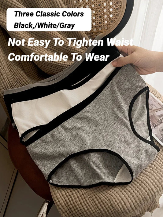 Women's cotton underwear worn model