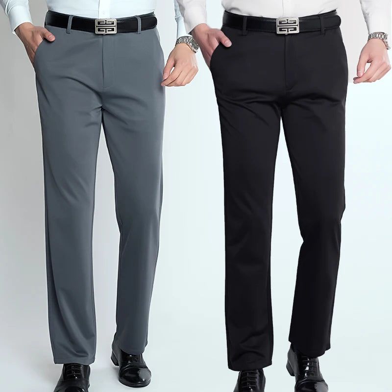 Business casual pants front view khaki