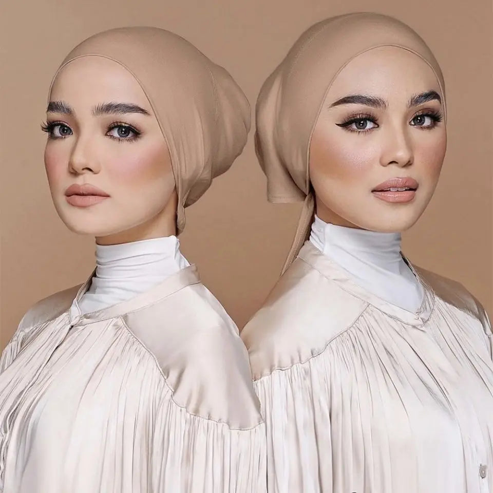 Modal hijab undercap side views