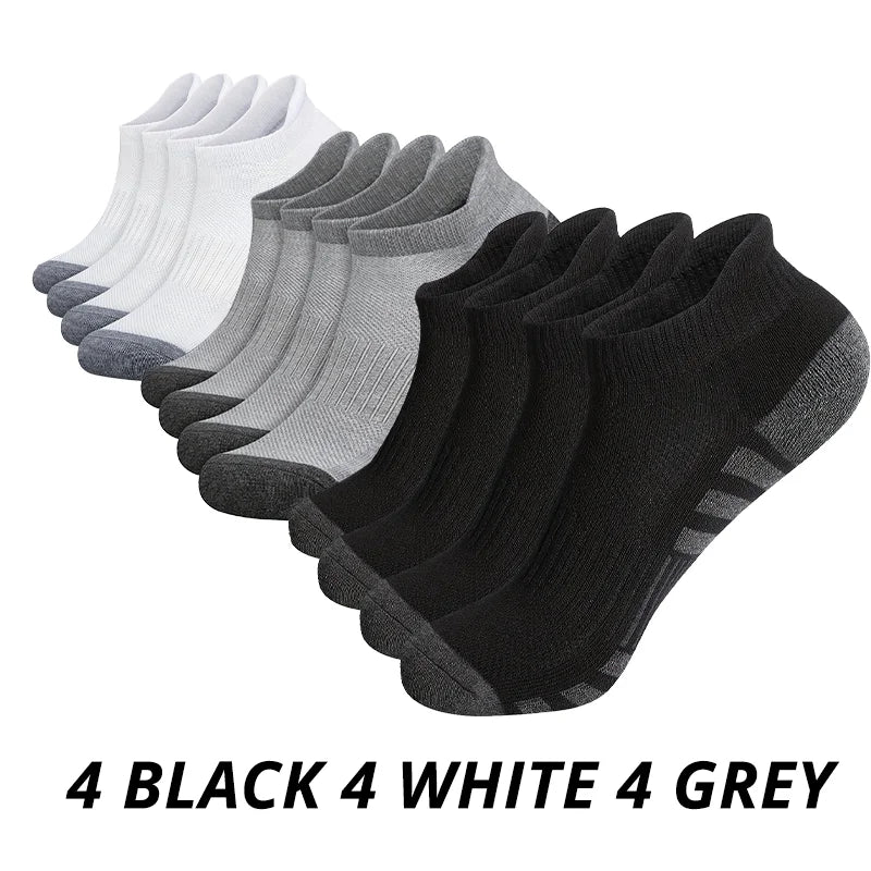 Men's athletic grip socks multi-pack worn during sports