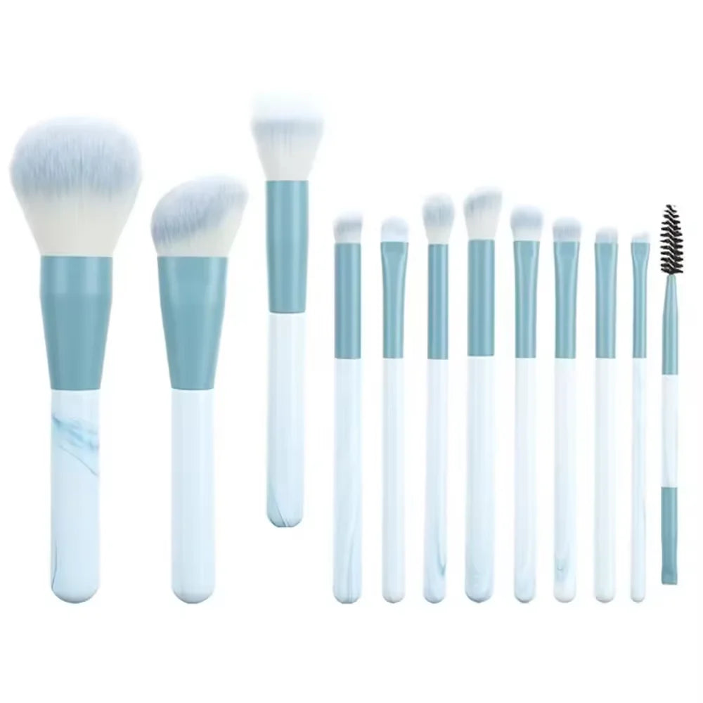 Makeup brush set red with travel bag