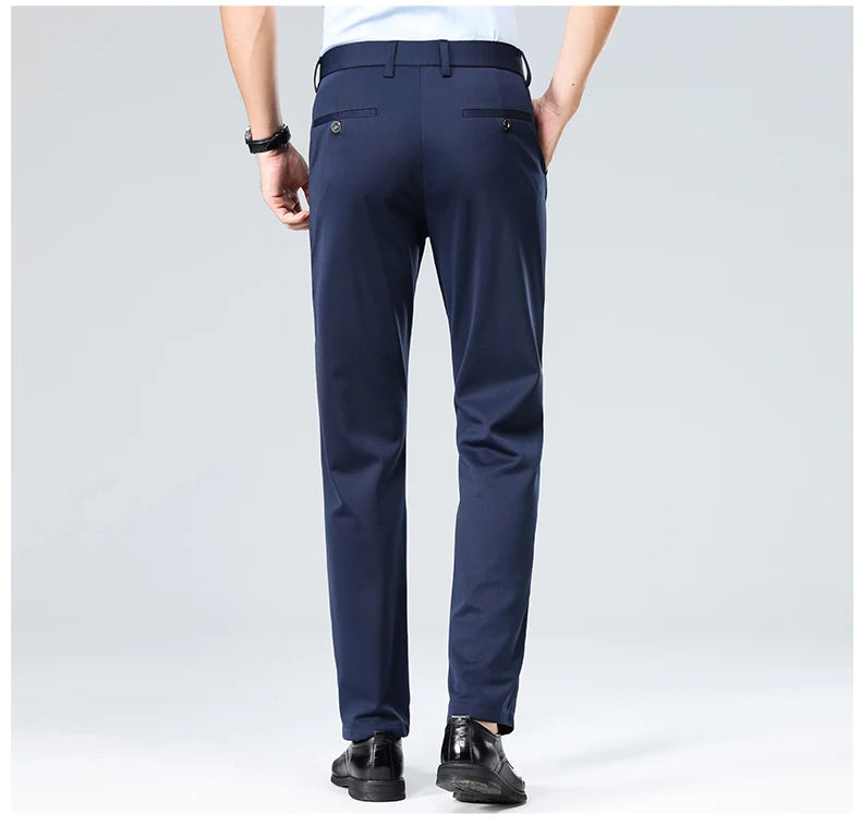Business casual pants front view khaki