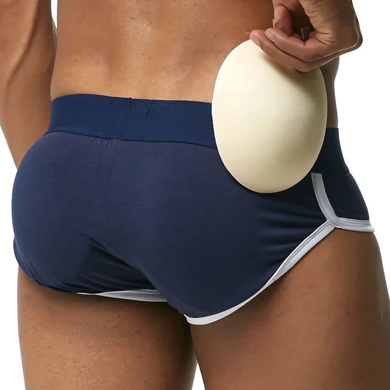 Men's padded boxer shorts with removable butt-enhancing pads | Sānvivá