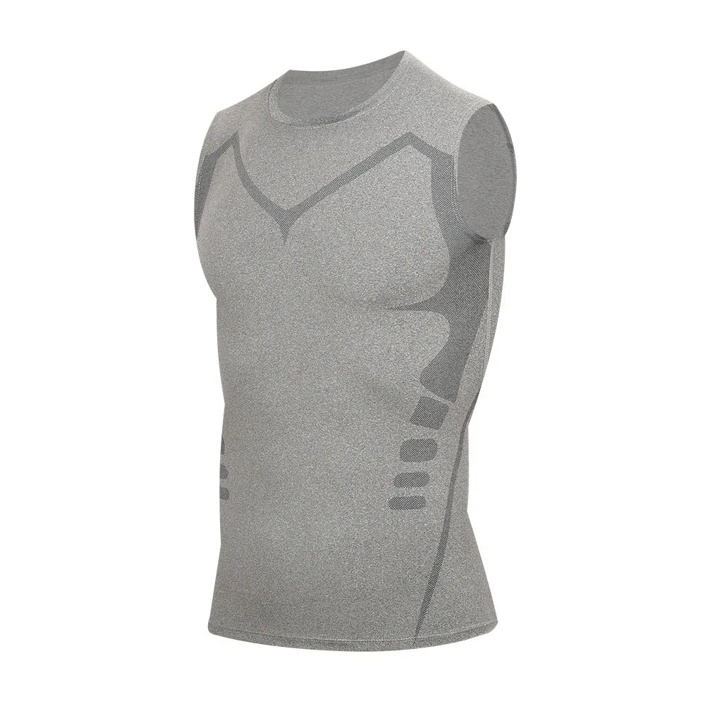 Compression training tee front view