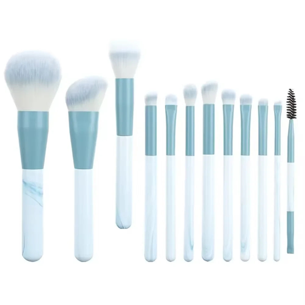 Makeup brush set red with travel bag