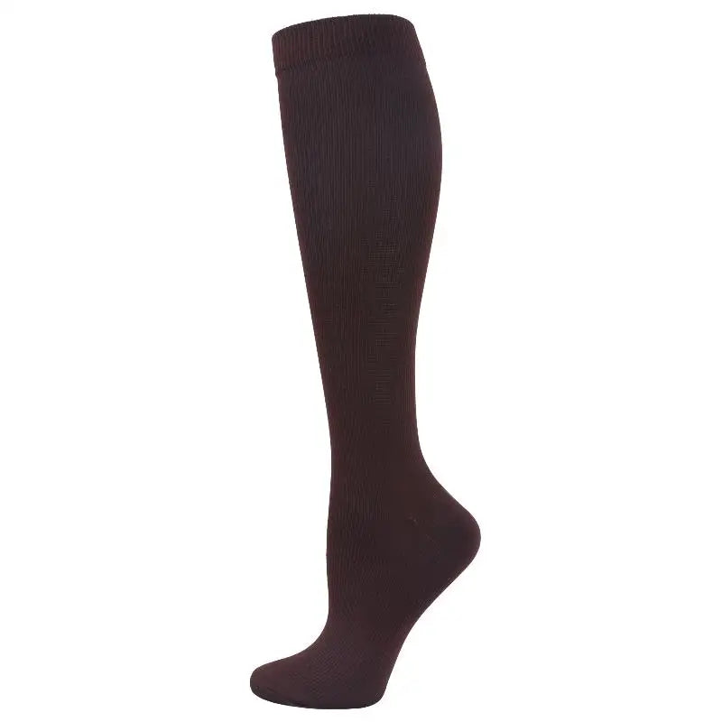 Compression support socks worn on legs