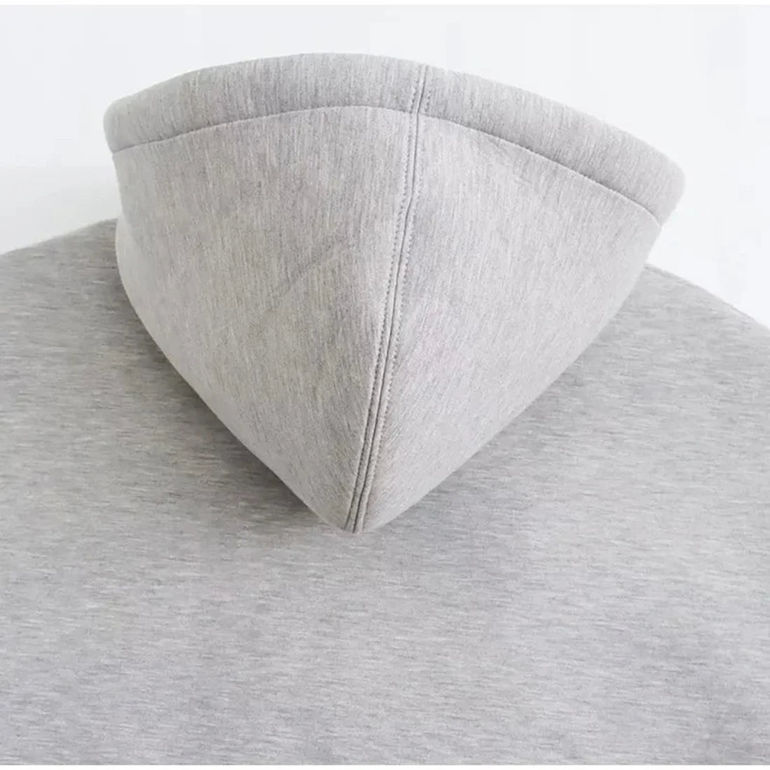 Double zip hooded jacket zipper closure detail