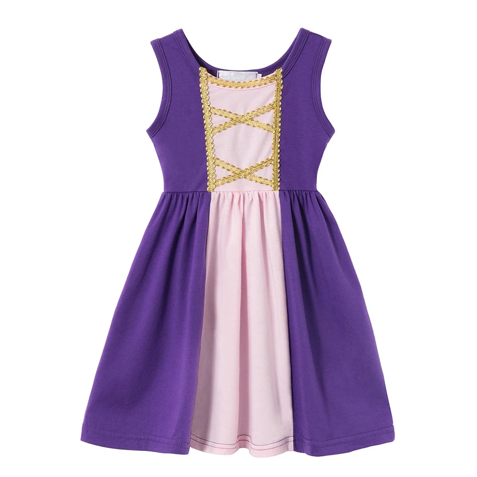 Girls princess cosplay dress embellishment detail