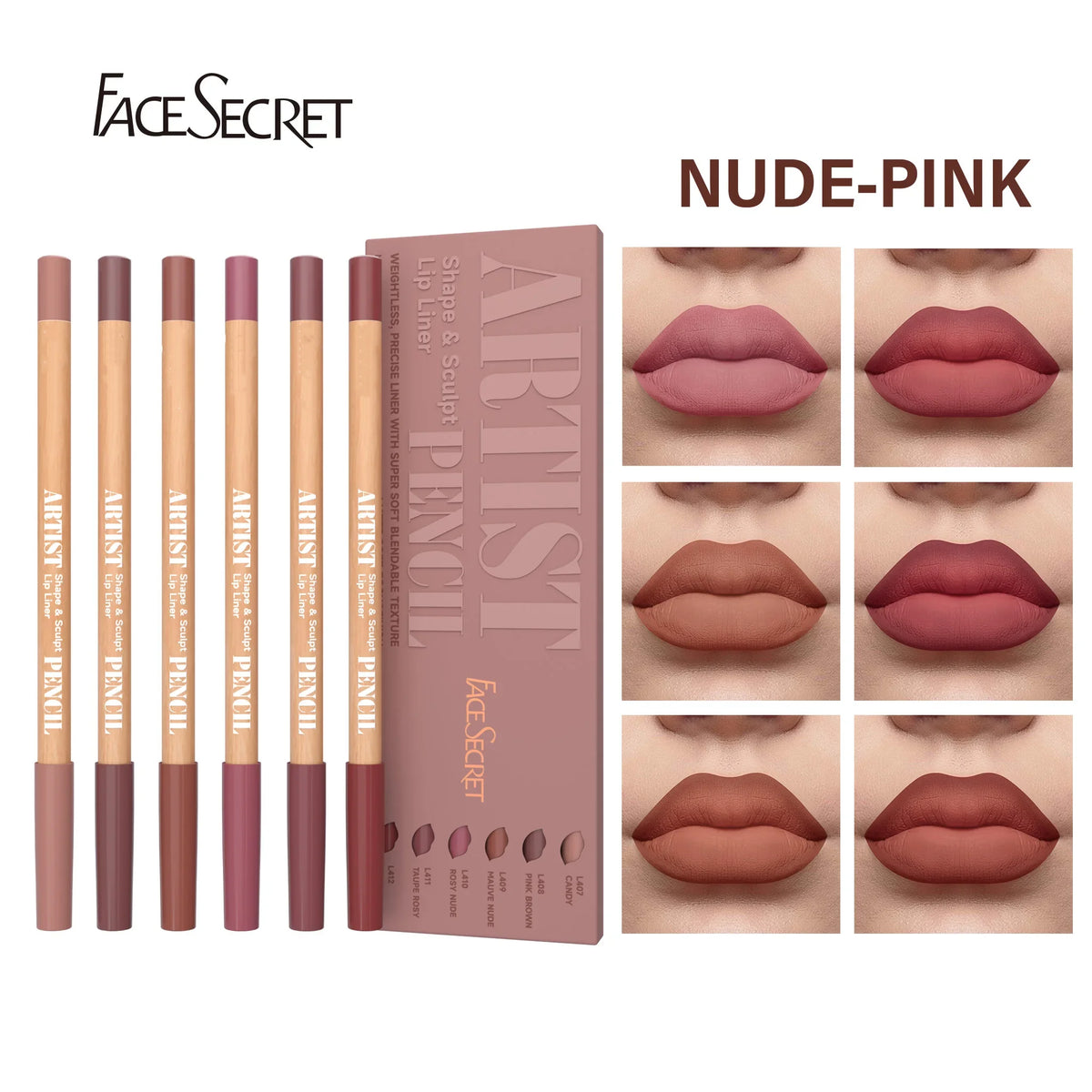 Precision lip liner pencil sketch roast shade