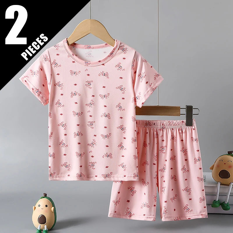 Kids shorts set top detail