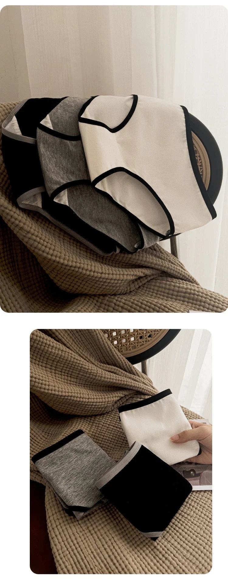 Women's cotton underwear worn model