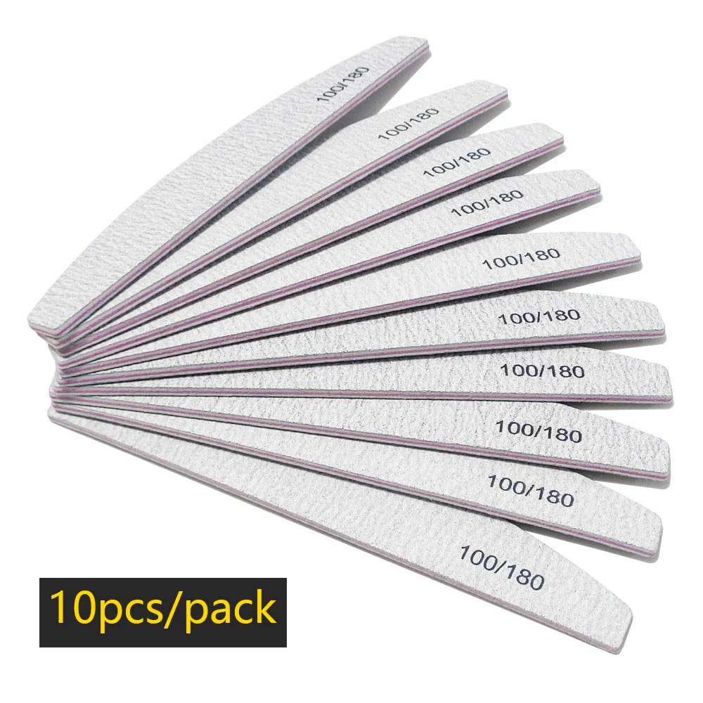 Nail file buffer set worn in use
